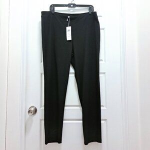 Eileen Fisher Slim Stretch Ridge Pants Black Size XL